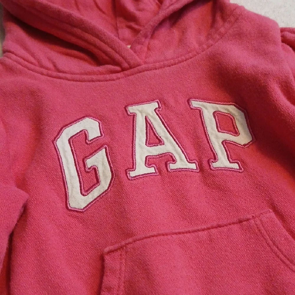 GAP Kids Vibrant Pink Light Fleeced Hoodie 18-24 mos‎